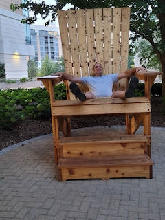 Michael in big chair